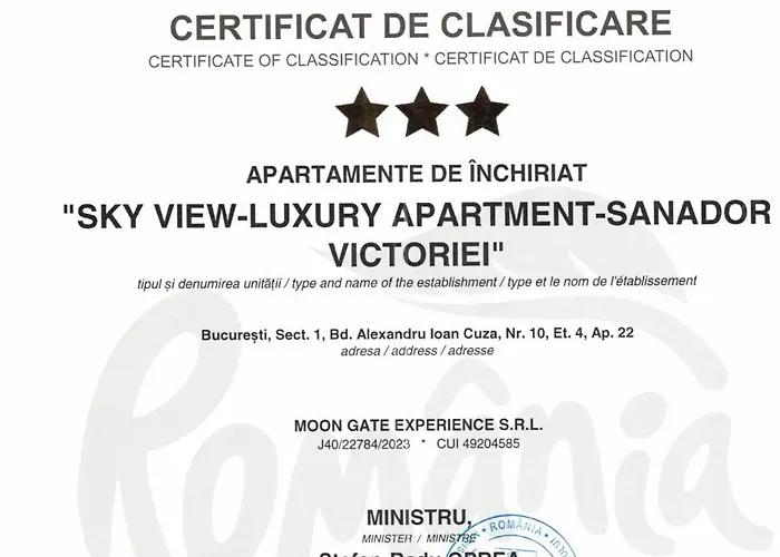 公寓 Sky View - Luxury - Sanador Victoriei *